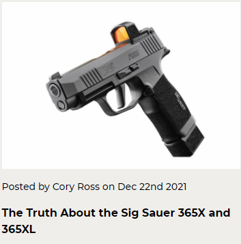 The Truth About the Sig Sauer 365X and 365XL