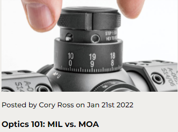 Optics 101: MIL vs. MOA