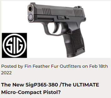 The New SigP365-380 /The ULTIMATE Micro-Compact Pistol?