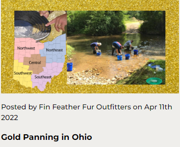 Gold Panning in Ohio