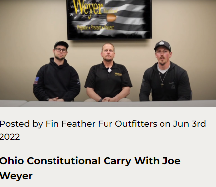 Ohio Constitutional Carry With Joe Weyer
