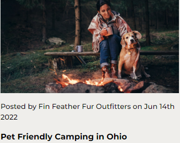 Pet Friendly Camping in Ohio